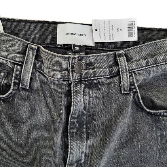 Current/Elliott Grey The Vintage Cropped Slim in Faulkner Size 28 - Picture 4 of 7
